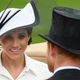 Meghan, Duchess of Sussex, and Prince Harry, Duke of Sussex, attend day 1 of the Royal Ascot on June 19, 2018, in Ascot, England.